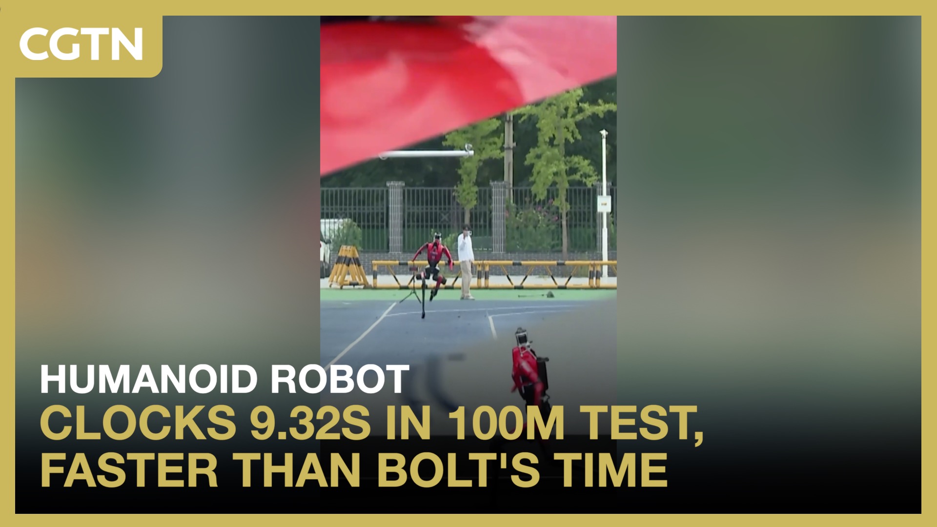Humanoid robot clocks 9.32s in 100m test, faster than Bolt's time