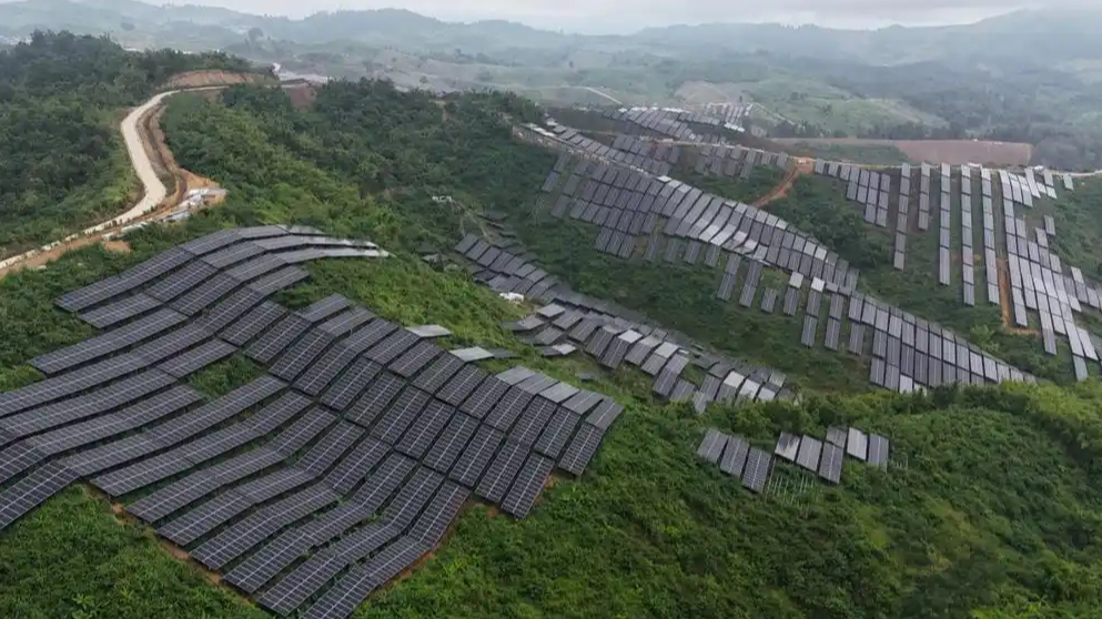 A China-developed solar power project in Laos. /CMG