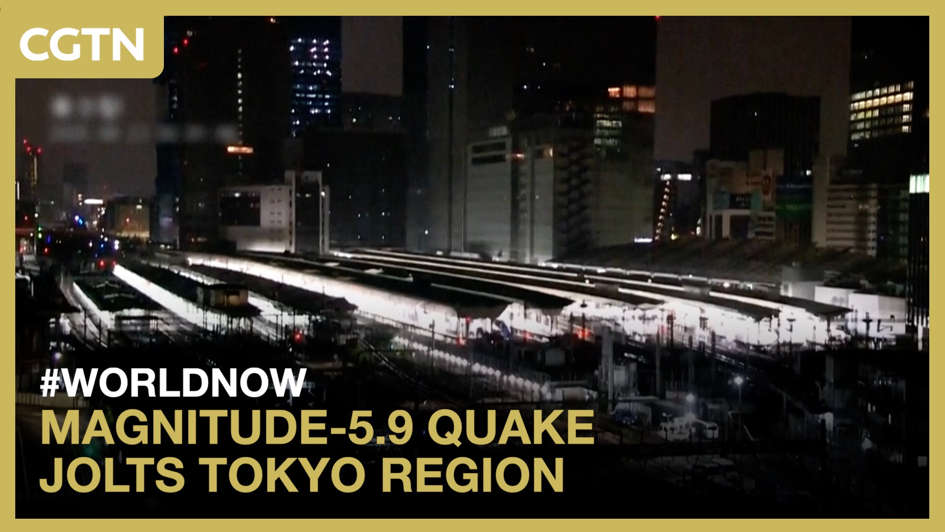 Magnitude-5.9 quake jolts Tokyo region