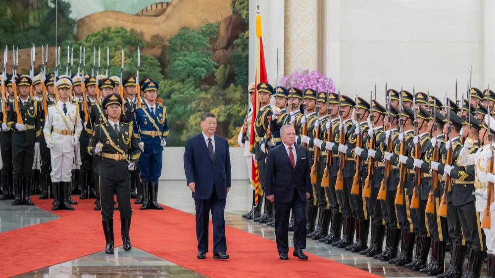 Chinese President Xi Jinping holds a welcome ceremony for King of the Hashemite Kingdom of Jordan Abdullah II ibn Al Hussein, who is on a state visit to China, in Beijing, China, August 24, 2026. /Xinhua
