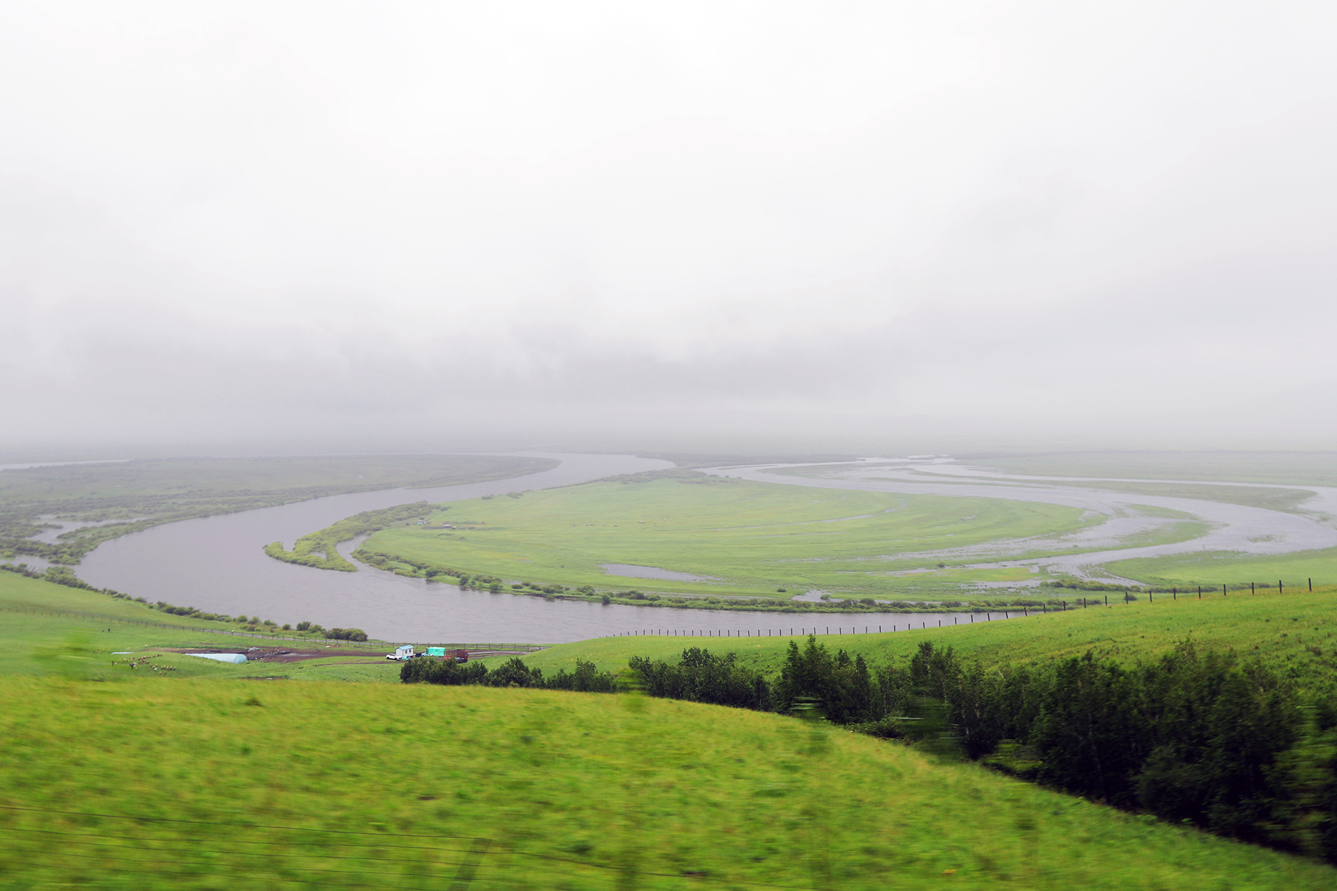A view of the Ergun River from Hulunbuir, Inner Mongolia. /CGTN
