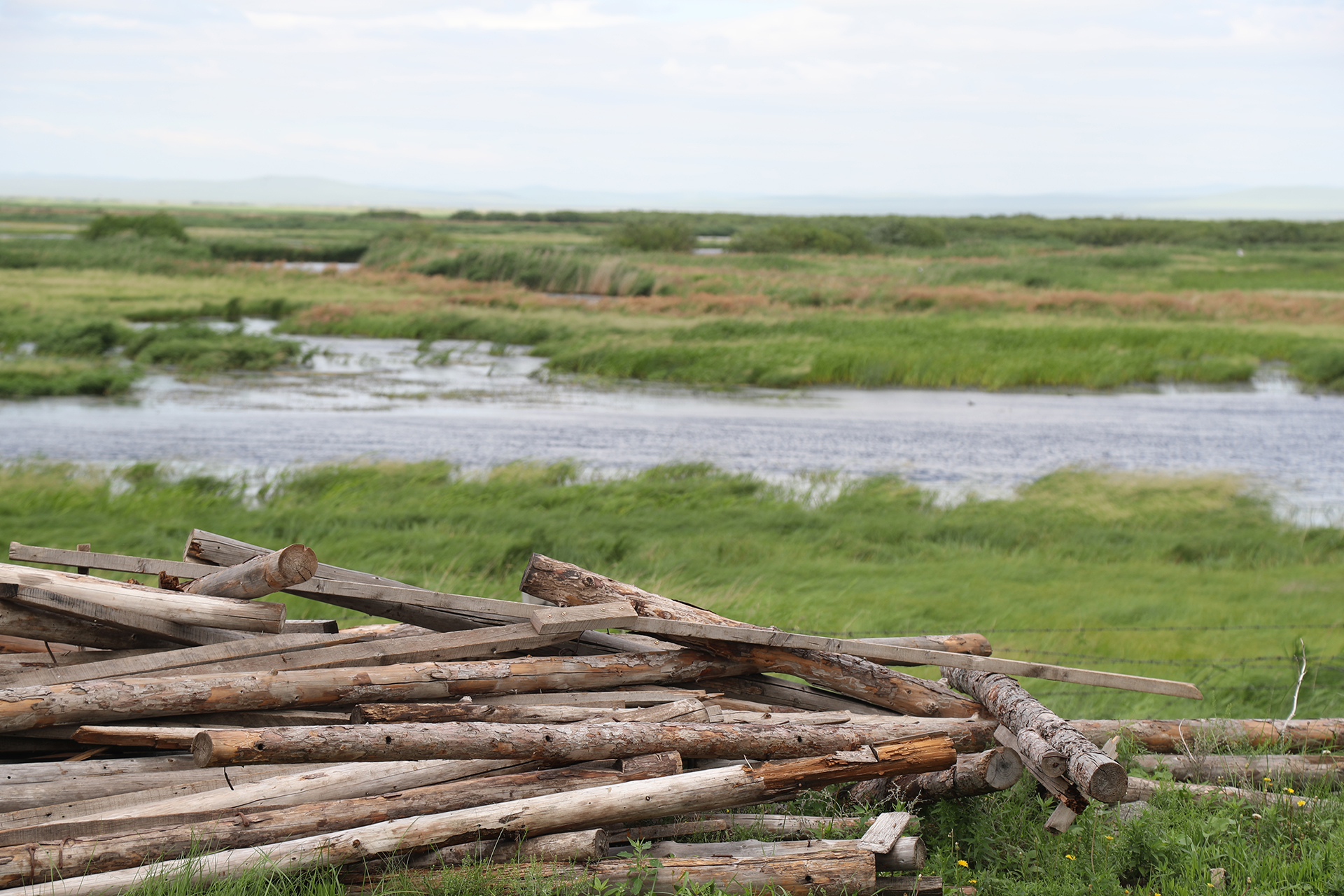 A view of the Ergun River from Hulunbuir, Inner Mongolia. /CGTN