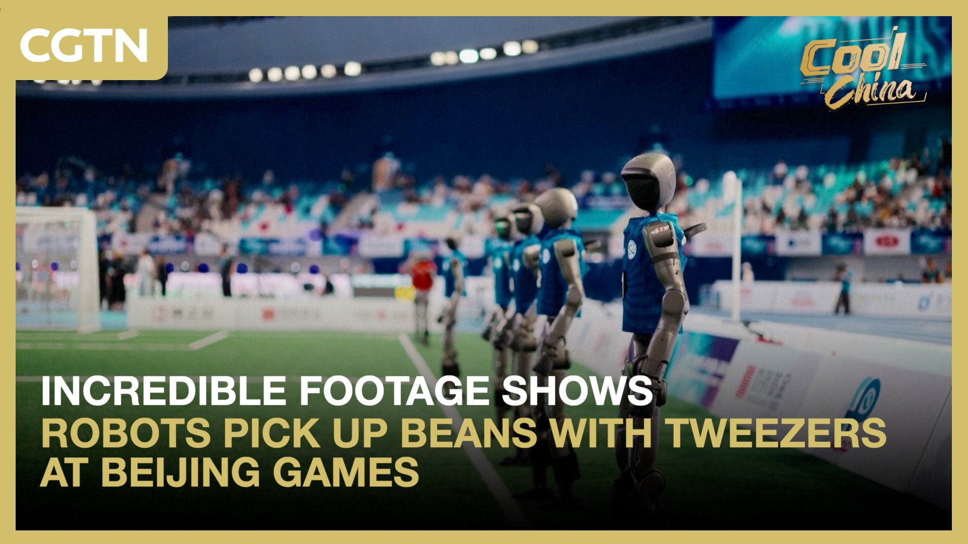 Incredible footage shows robots pick up beans with tweezers at Beijing games