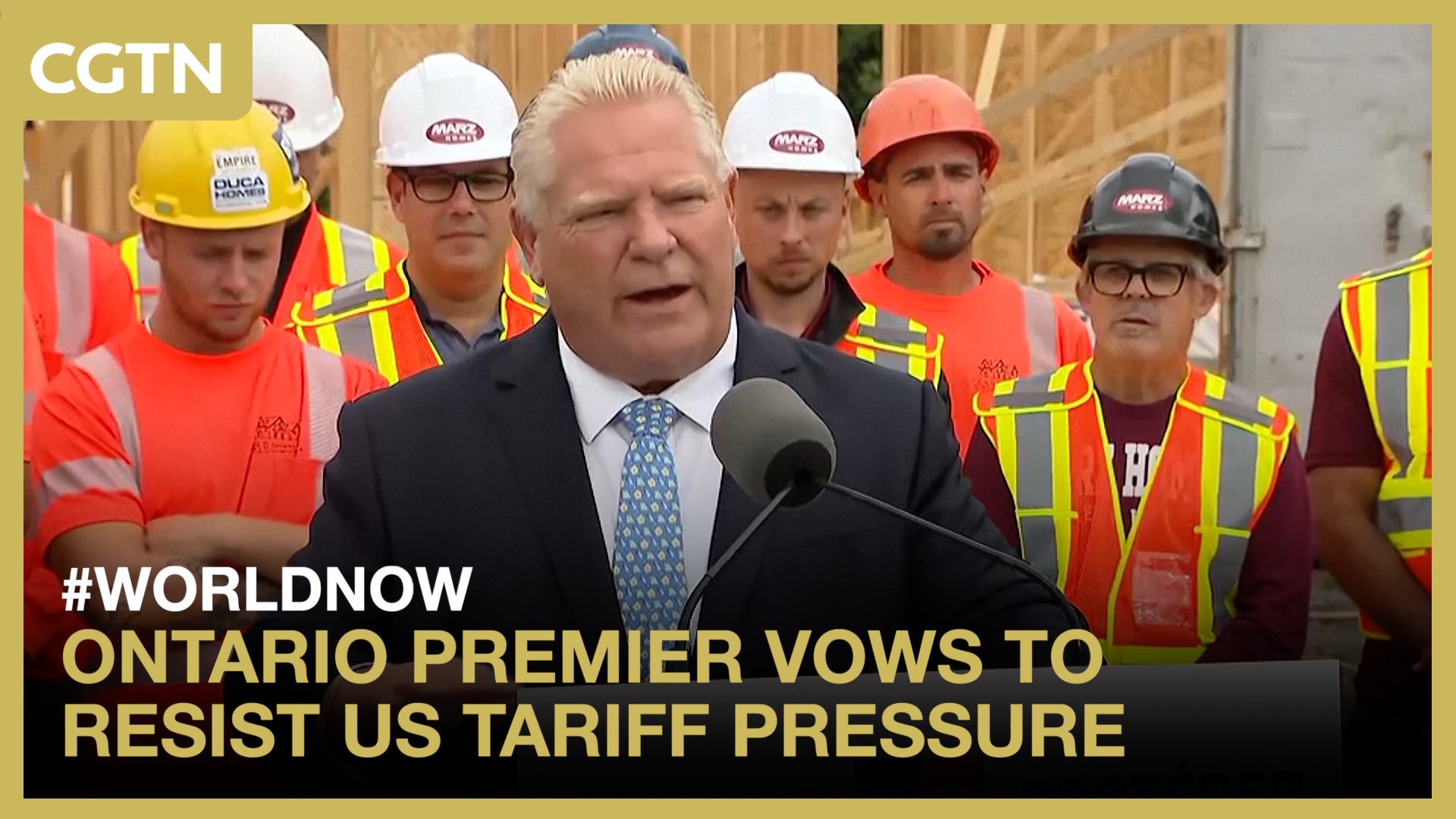 Ontario premier vows to resist US tariff pressure