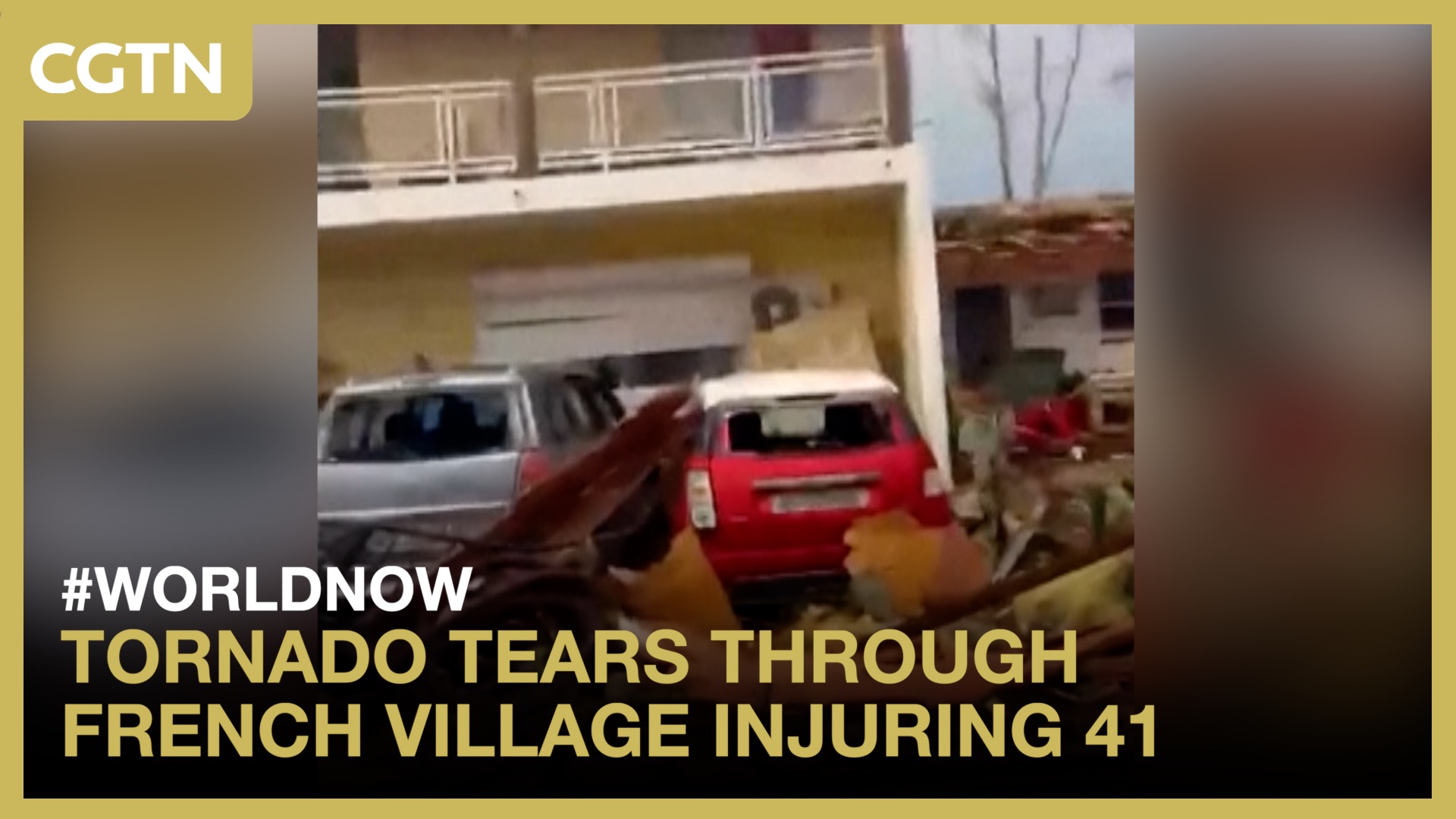 Tornado tears through French village injuring 41
