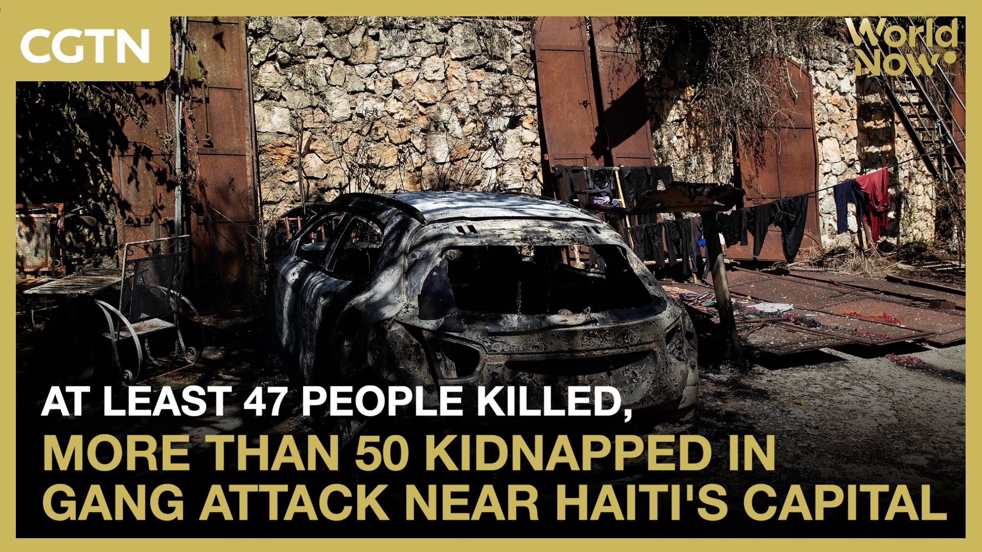 At least 47 killed, 50+ kidnapped in Haiti gang attack near capital