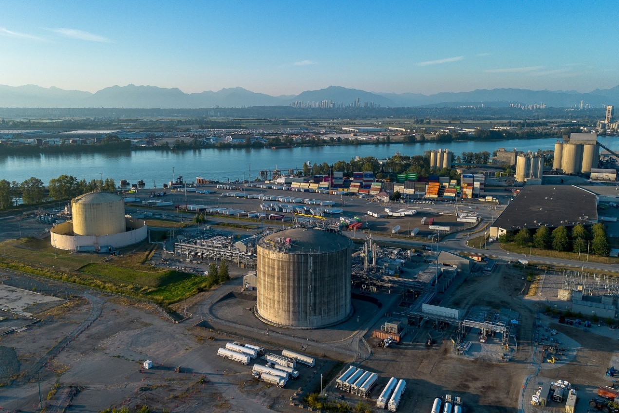 The FortisBC Tilbury Island LNG facility in Delta, British Columbia, Canada, August 7, 2026. /VCG