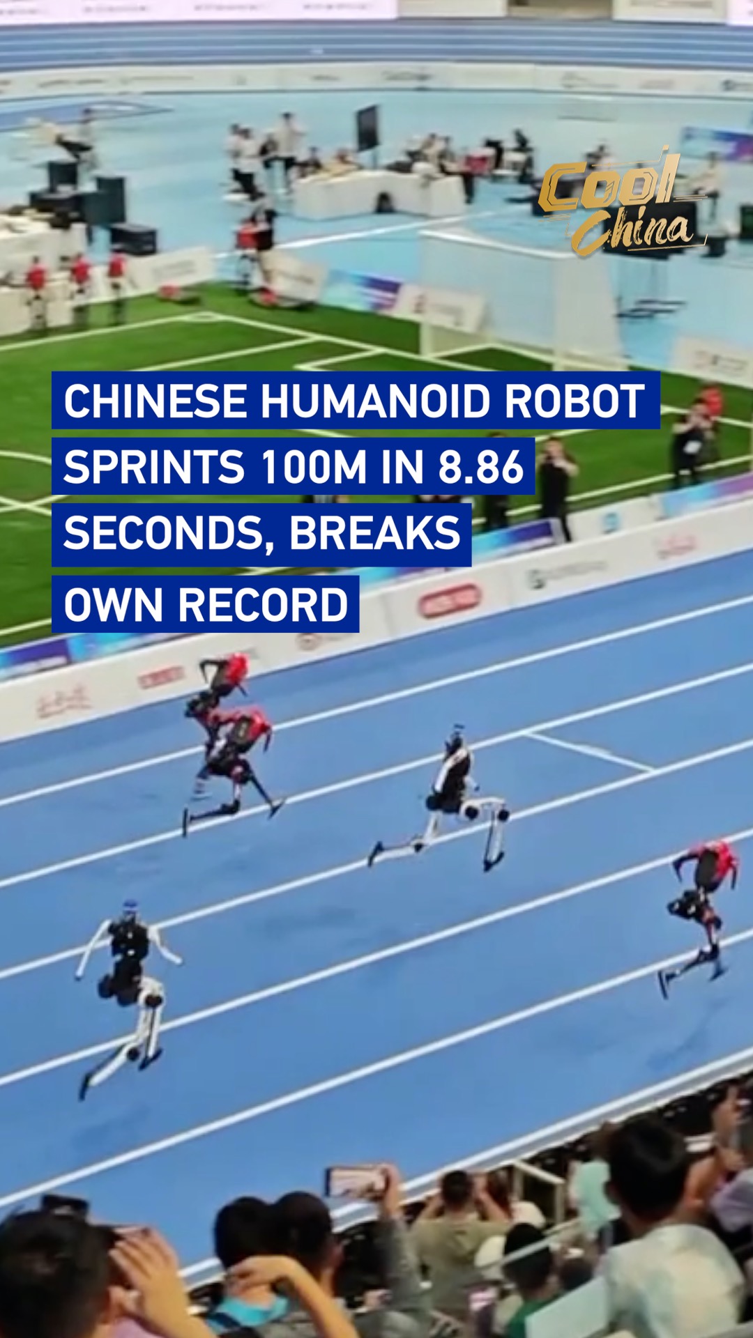 Chinese humanoid robot sprints 100m in 8.86 seconds, breaks own record