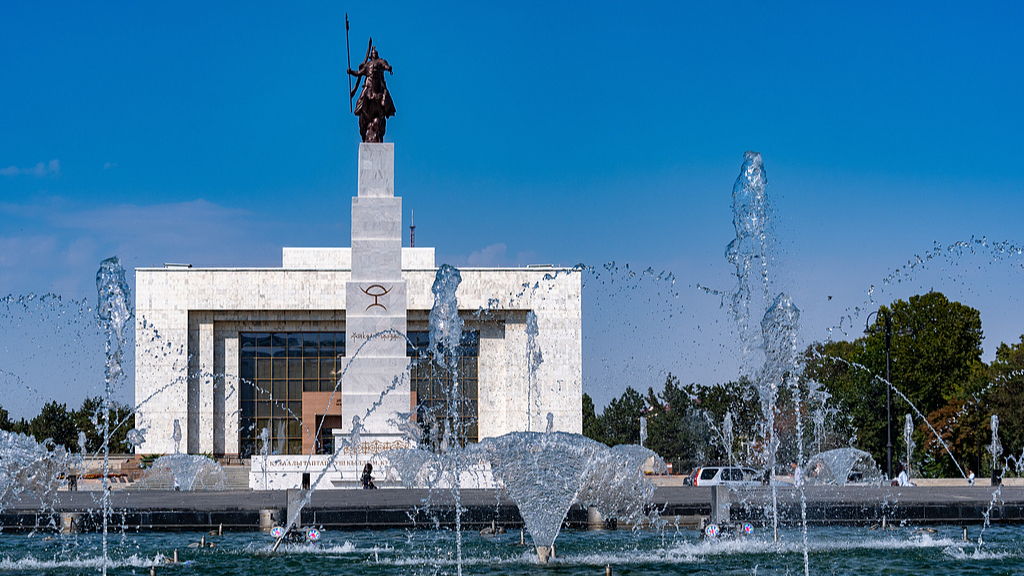 A view of the Ala-Too Square in Bishkek, Kyrgyzstan, September 15, 2025. /VCG