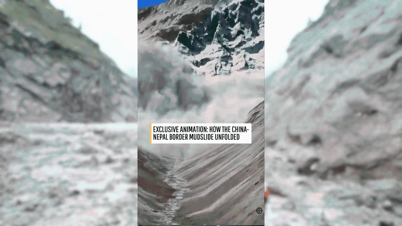 Animation shows how deadly Nepal mudslide happened
