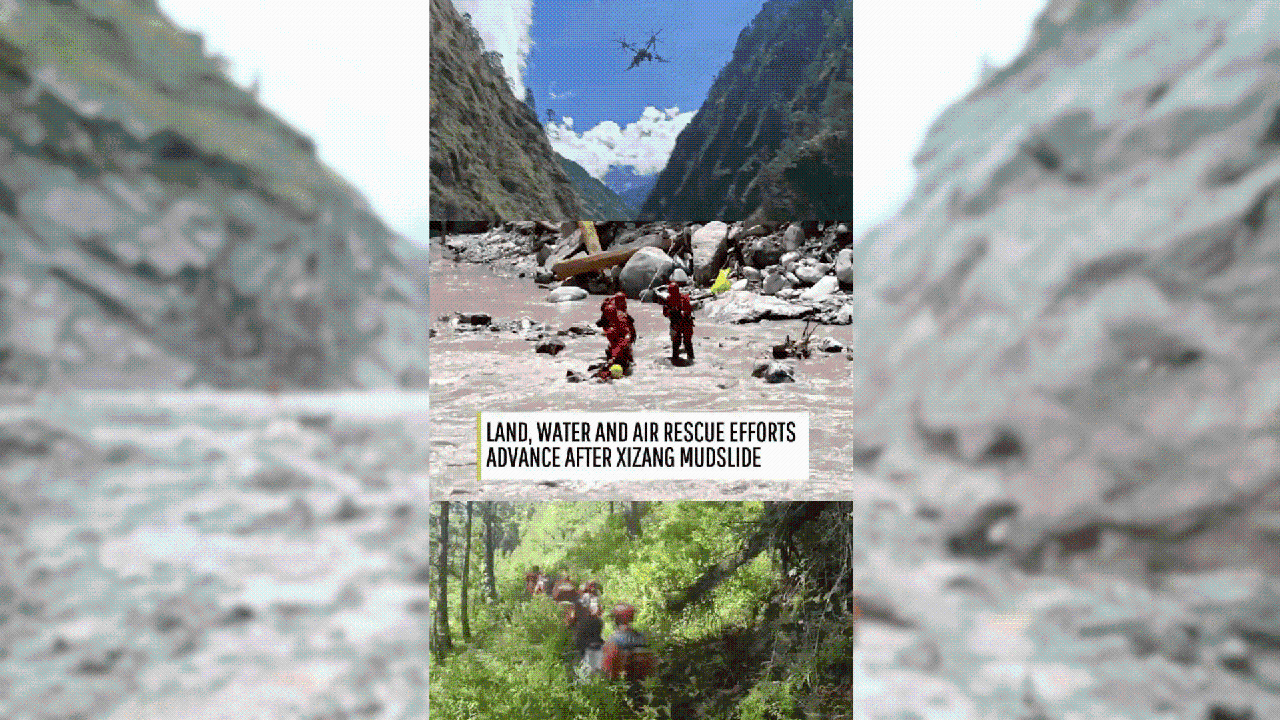 Land, water and air rescue teams push into the heart of mudslide zone