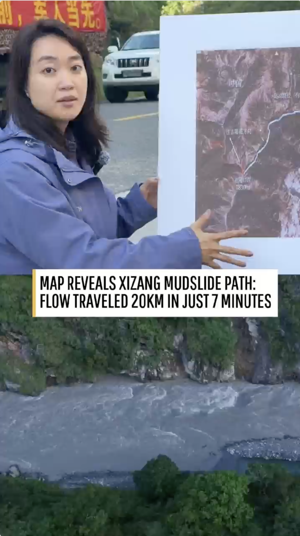 Map reveals Nepal mudslide's deadly path: 20km swallowed in 7 minutes