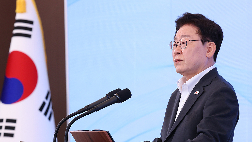 South Korean President Lee Jae Myung unveils the government's key budget plans for young people for 2027, August 28, 2026. /VCG