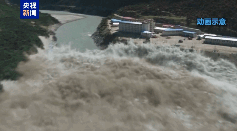 Animation shows the devastating force of the mudslide. /CMG