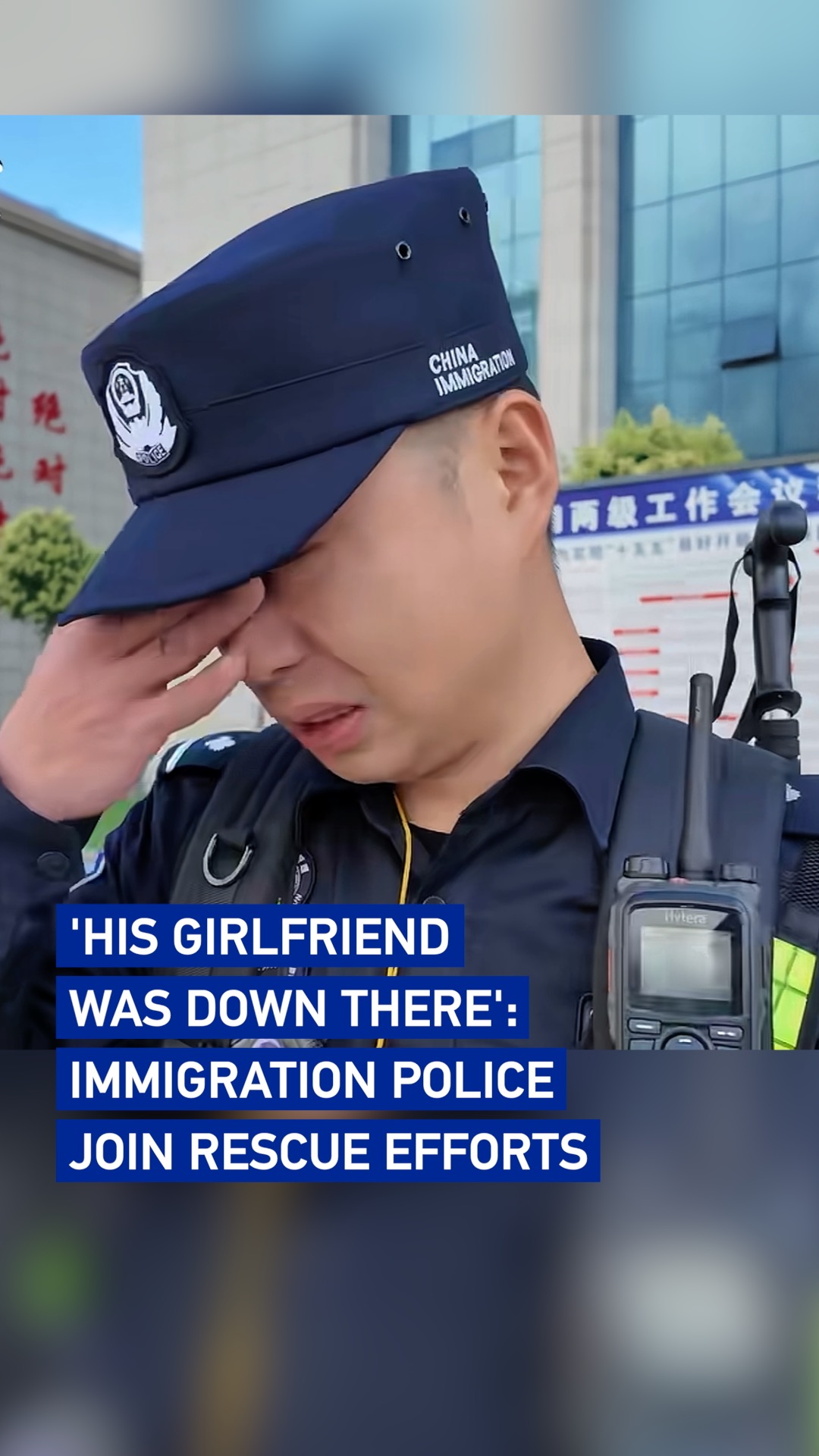 'His girlfriend was down there': Immigration police join rescue efforts