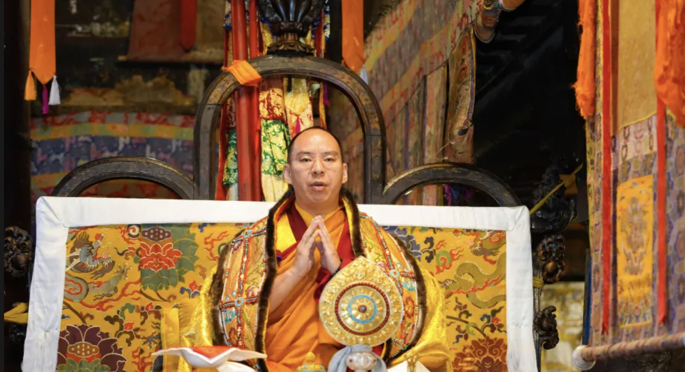 Panchen Erdeni Chos-kyi rGyal-po presides over a Buddhist ceremony at Tashilhunpo Monastery in Xigaze, southwest China's Xizang Autonomous Region, August 31, 2026. /China Tibet Online