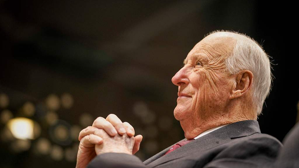 Norway's King Harald V during the opening of a training and cancer rehabilitation center, Oslo, Norway, February 4, 2026. /VCG