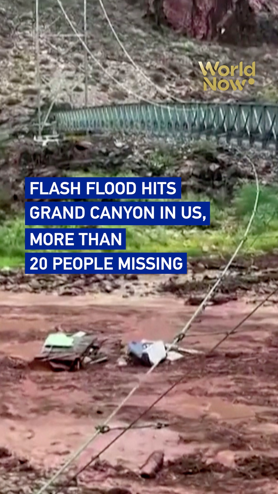 Flash flood hits Grand Canyon in US, more than 20 people missing