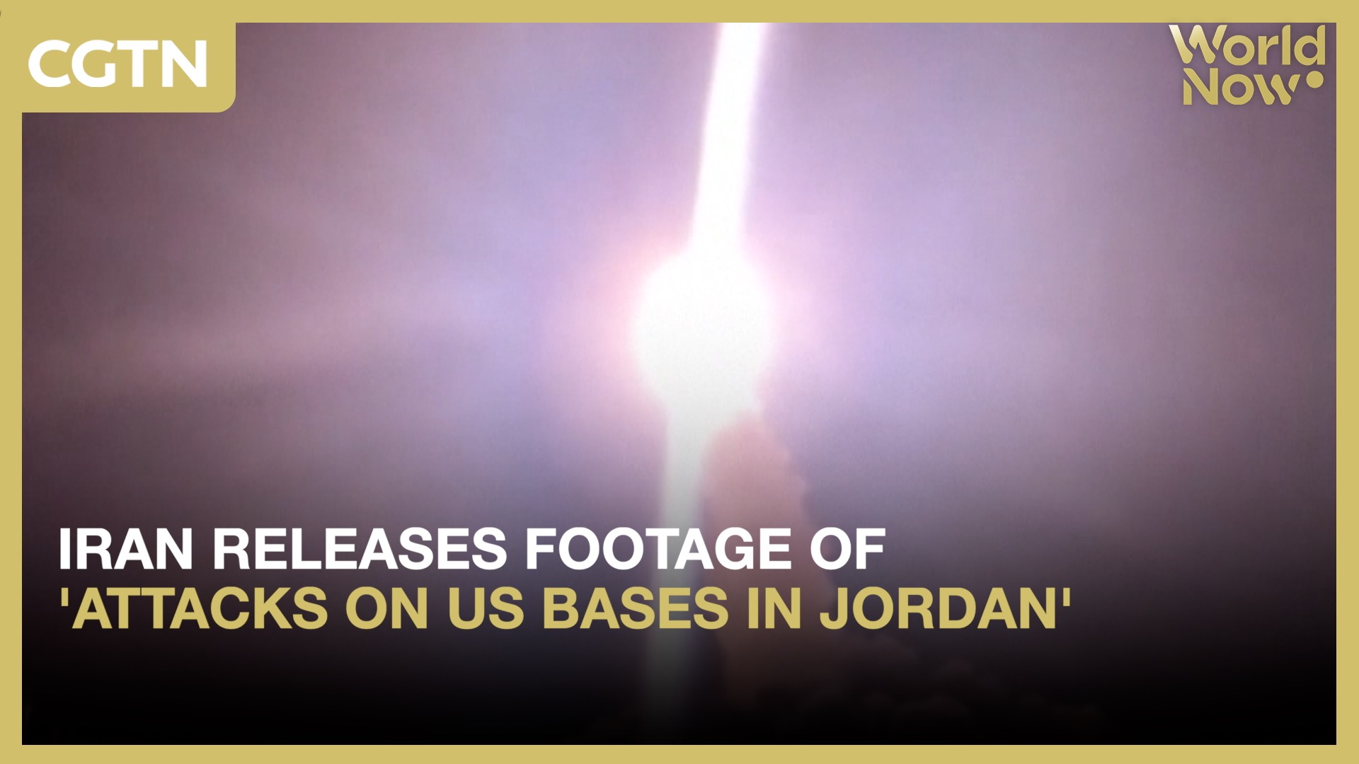 Iran releases footage of 'attacks on US bases in Jordan'