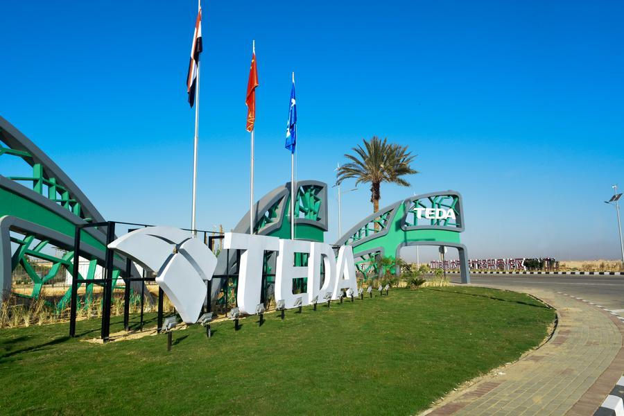 An undated file photo of the China-Egypt TEDA Suez Economic and Trade Cooperation Zone in Suez Province, Egypt. /Xinhua