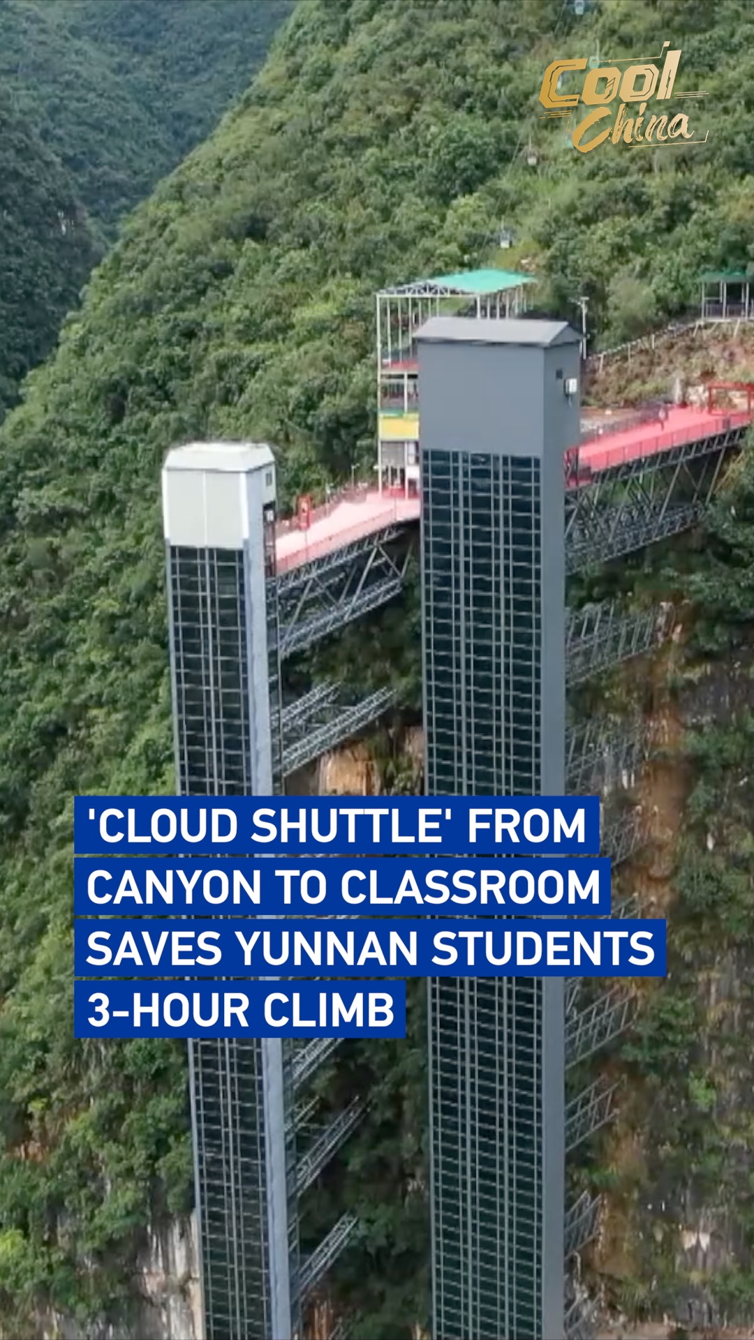 'Cloud shuttle' from canyon to classroom saves students a 3-hour climb