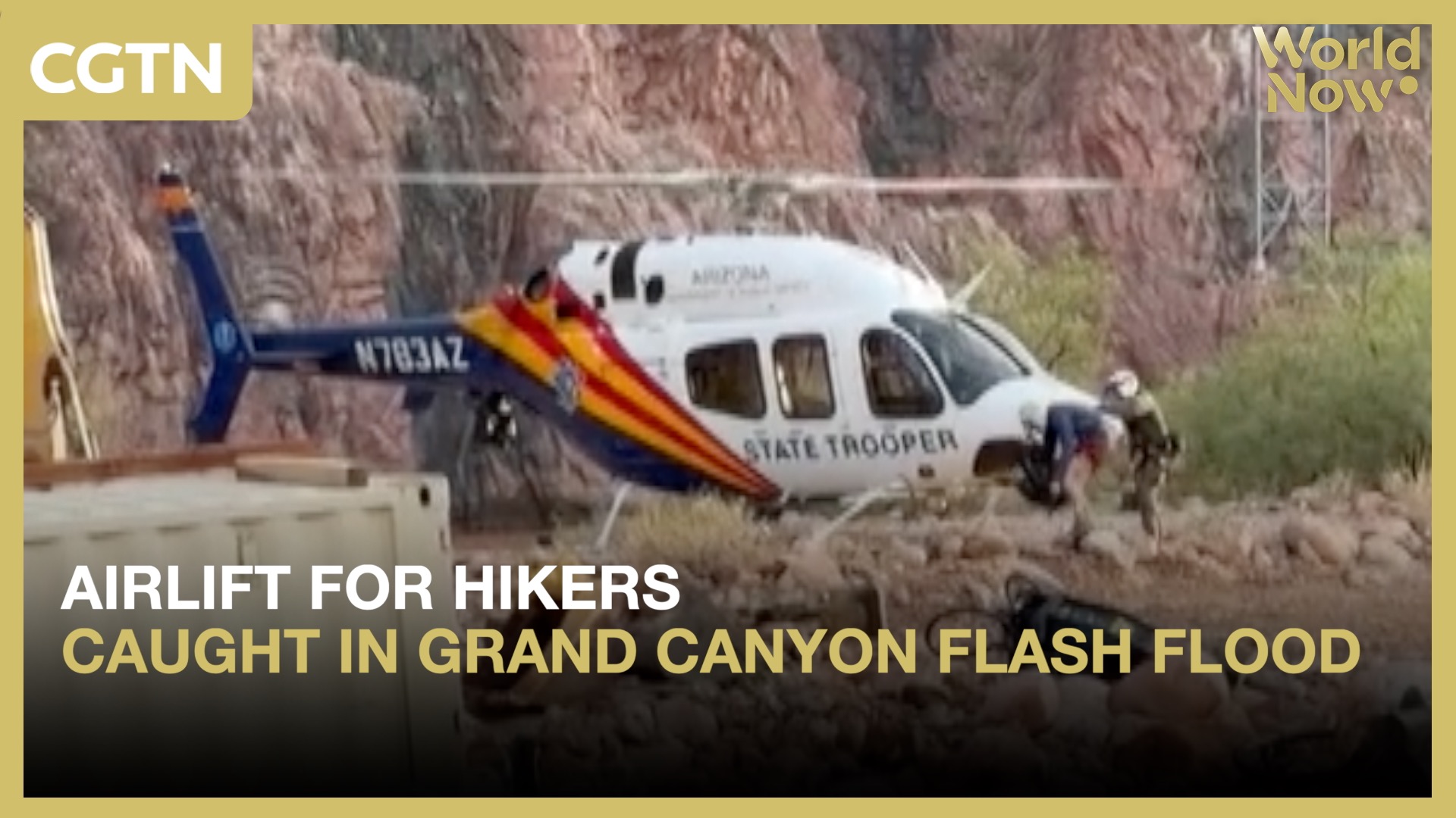 Airlift for hikers caught in Grand Canyon flash flood 