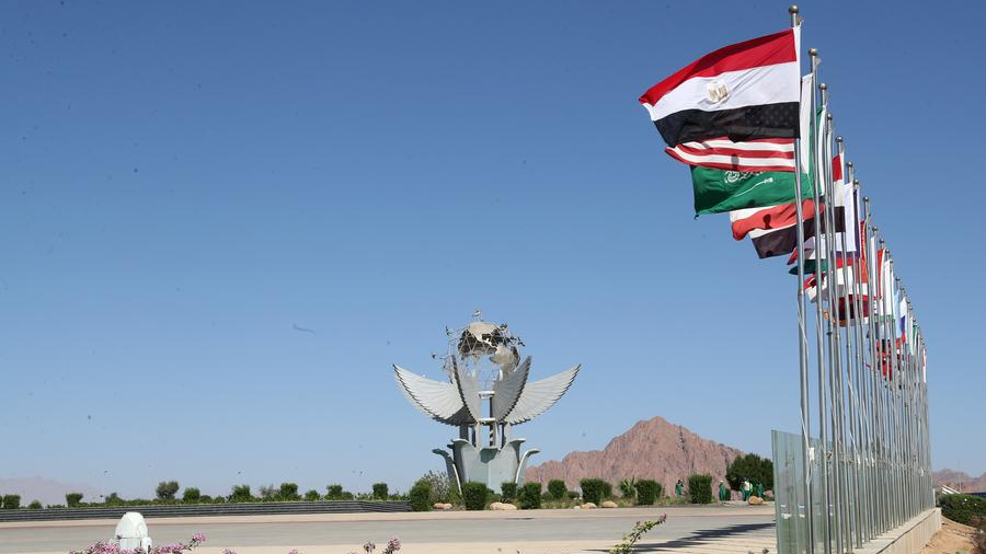 The Peace Square in the Red Sea resort city of Sharm el-Sheikh, Egypt, October 12, 2025. /Xinhua