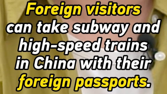Can international tourists take high-speed trains in China?