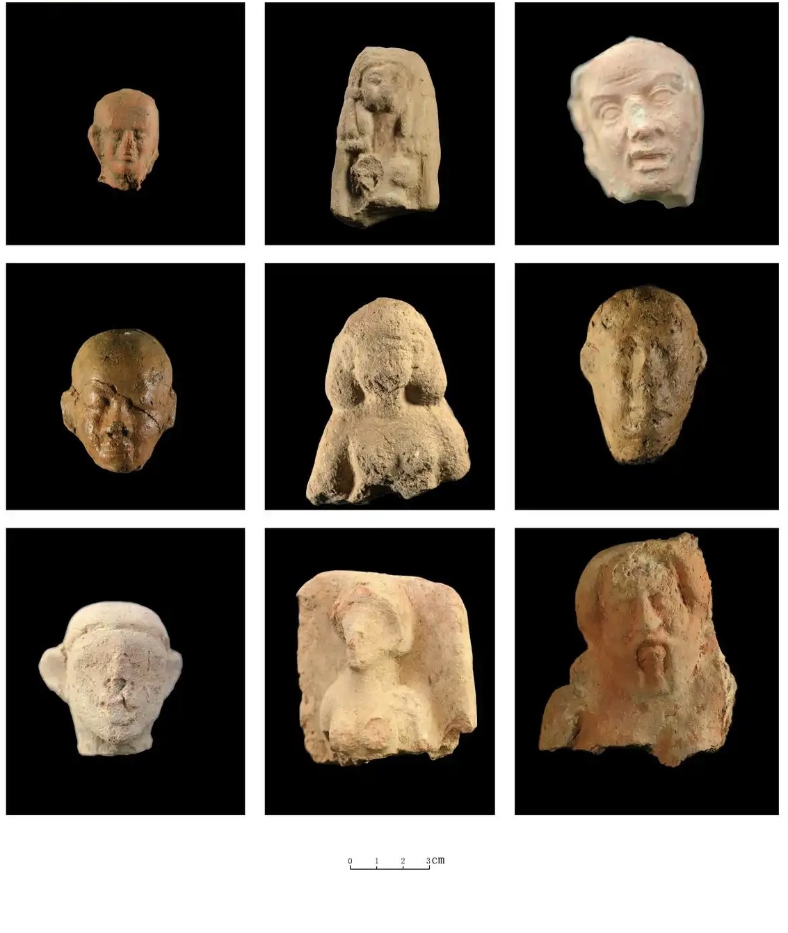 Artifacts unearthed by the China-Egypt joint archaeological team include stone architectural elements, inscribed stelae and statue fragments. /CMG
