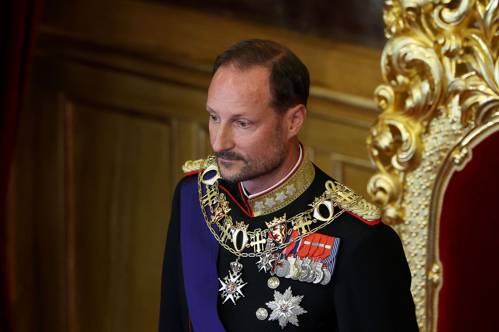 King Haakon VIII of Norway attends an oath-taking ceremony at the Storting in Oslo, Norway, September 1, 2026. /VCG