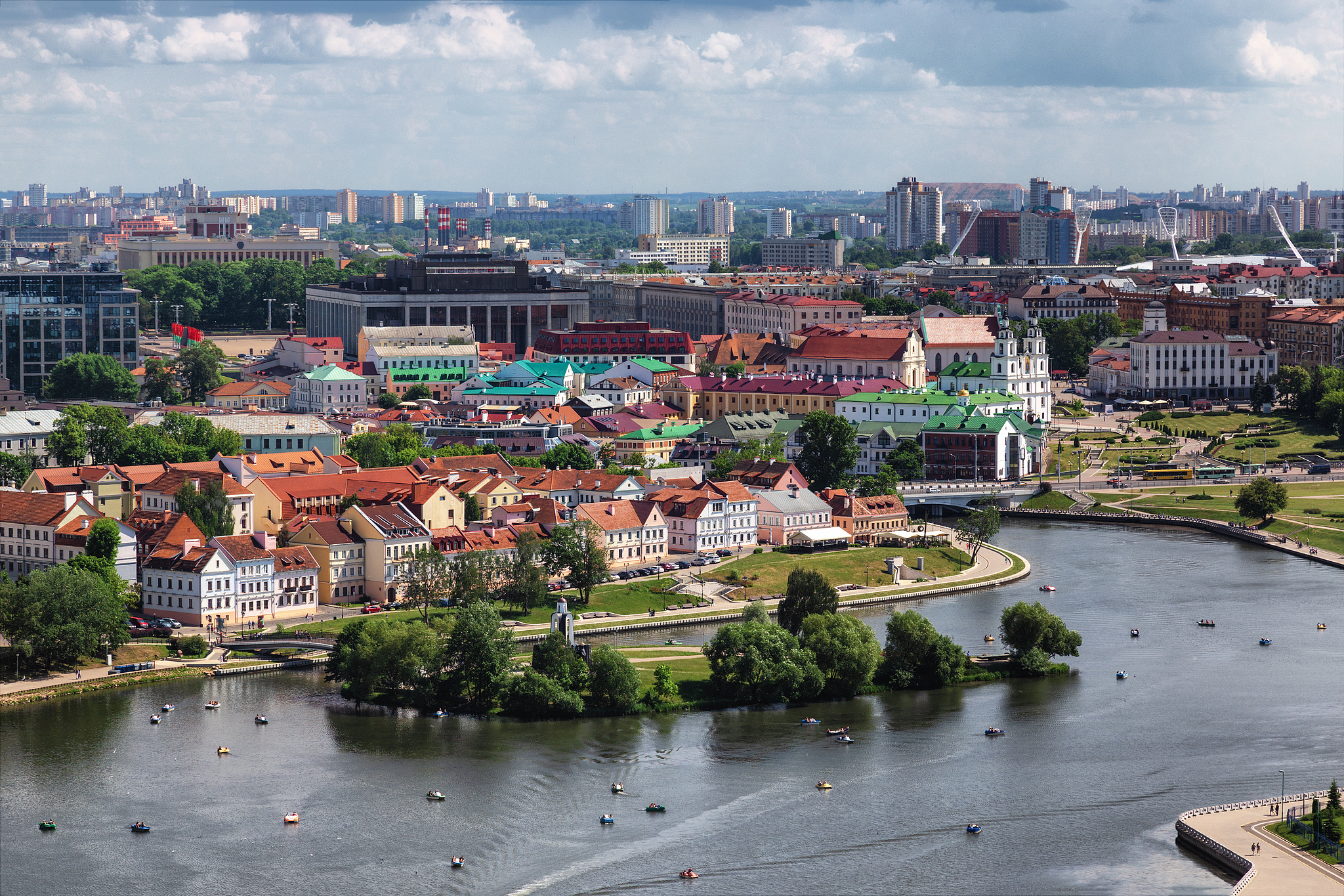 City view of Minsk, Belarus. /VCG