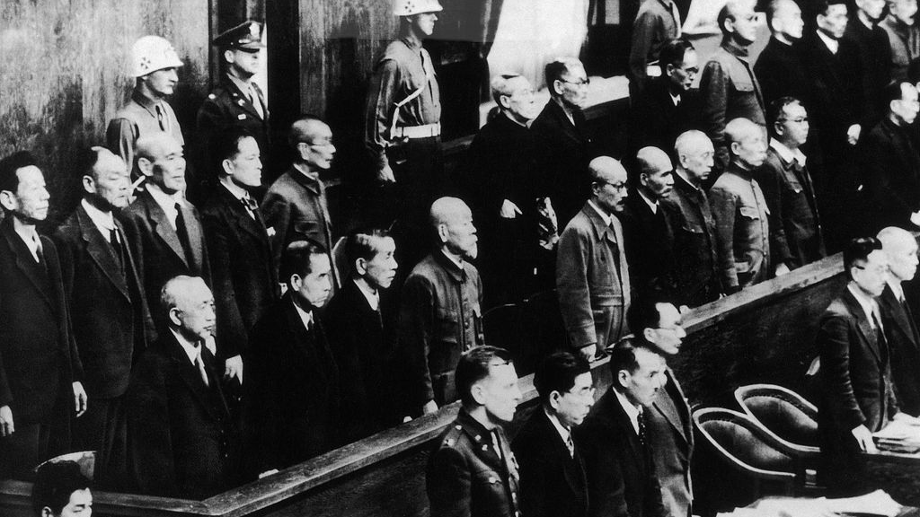 Japanese war ciminals during the Tokyo Trials. /VCG