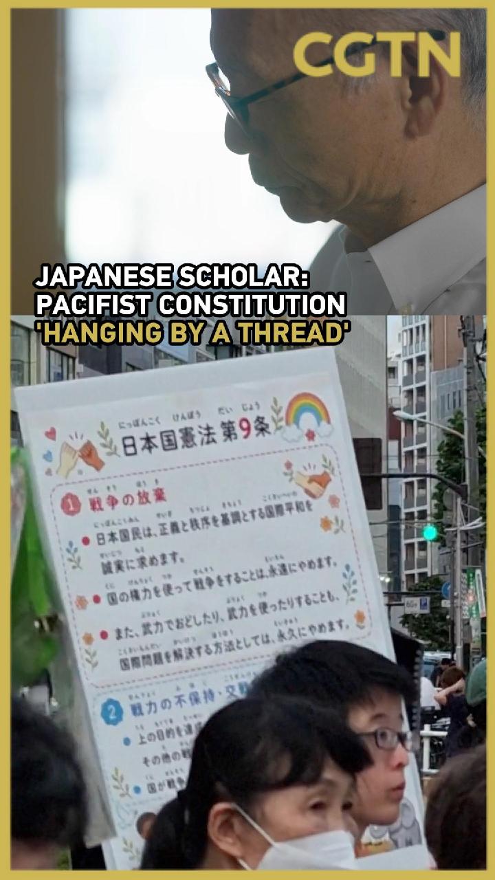 Japanese scholar: pacifist constitution 'hanging by a thread'