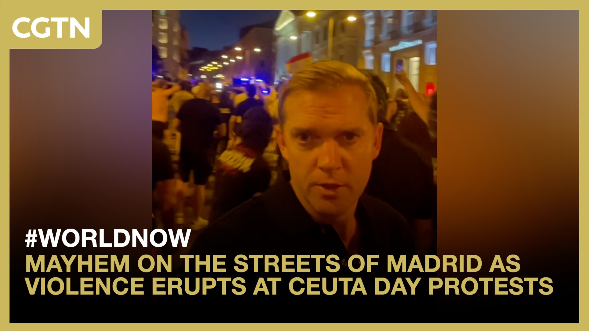 Mayhem on the streets of Madrid as violence erupts at Ceuta Day protests
