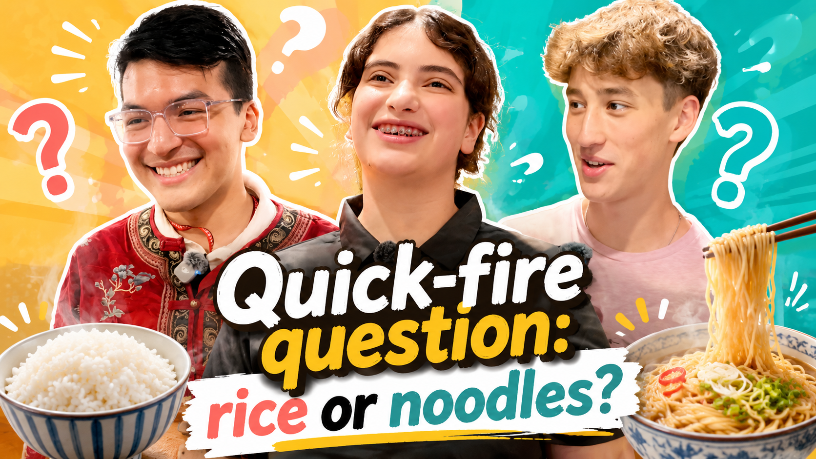 Quick-fire question: rice or noodles?