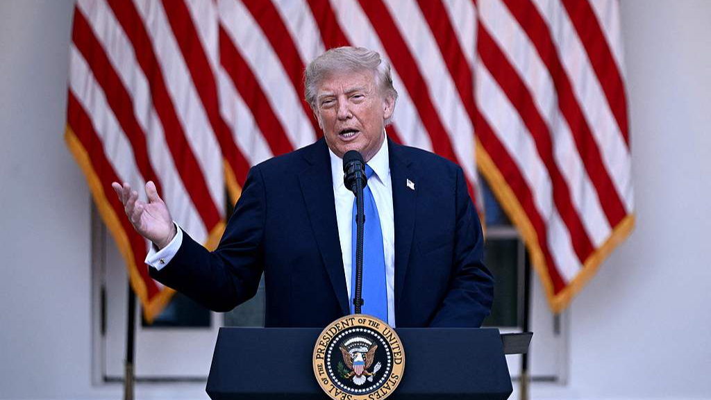 US President Donald Trump speaks at the White House in Washington, DC, US, September 2, 2026. /VCG