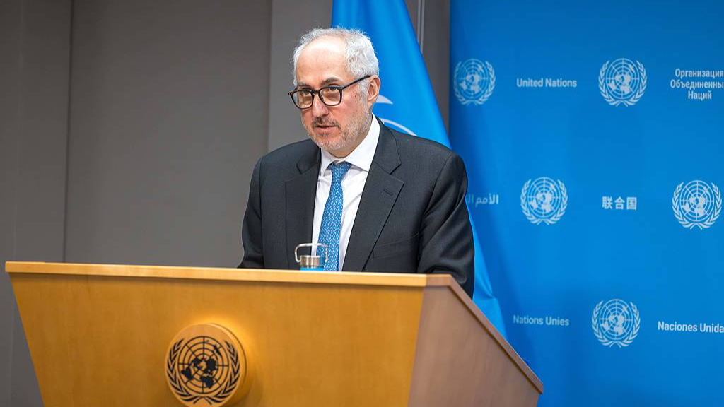 File photo of Stephane Dujarric, spokesperson for the Secretary-General of the United Nations. /VCG
