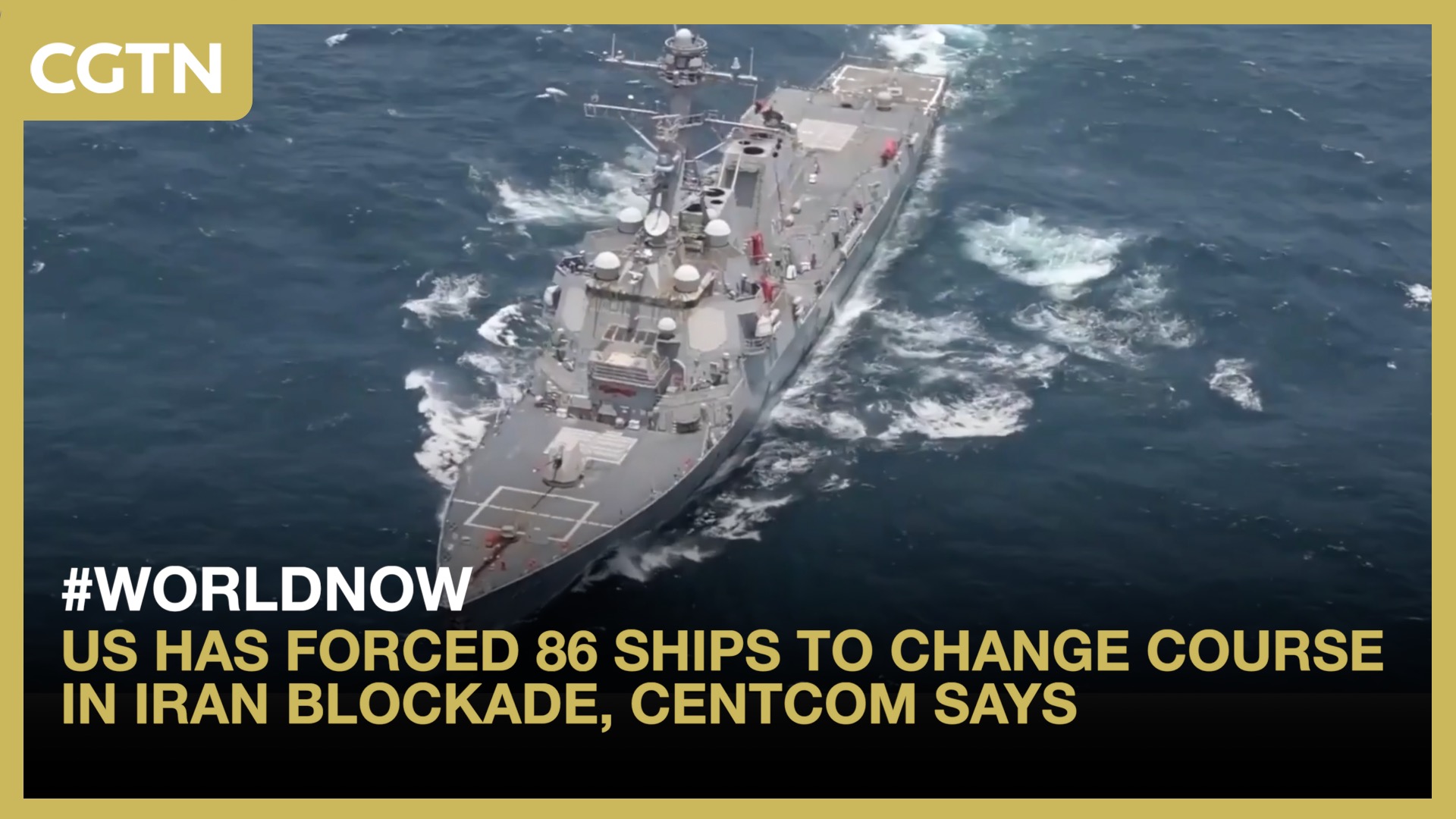 US has forced 86 ships to change course in Iran blockade, CENTCOM says