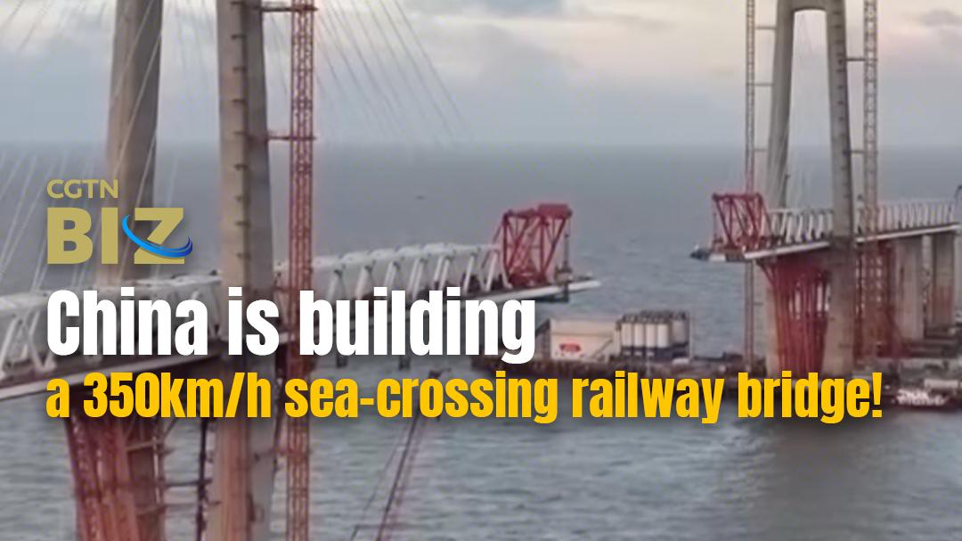 China is building a 350km/h sea-crossing railway bridge