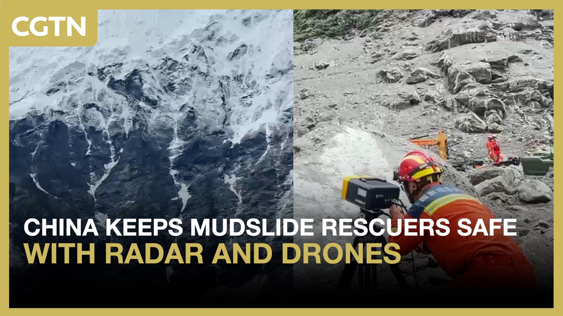 China keeps mudslide rescuers safe with radar and drones