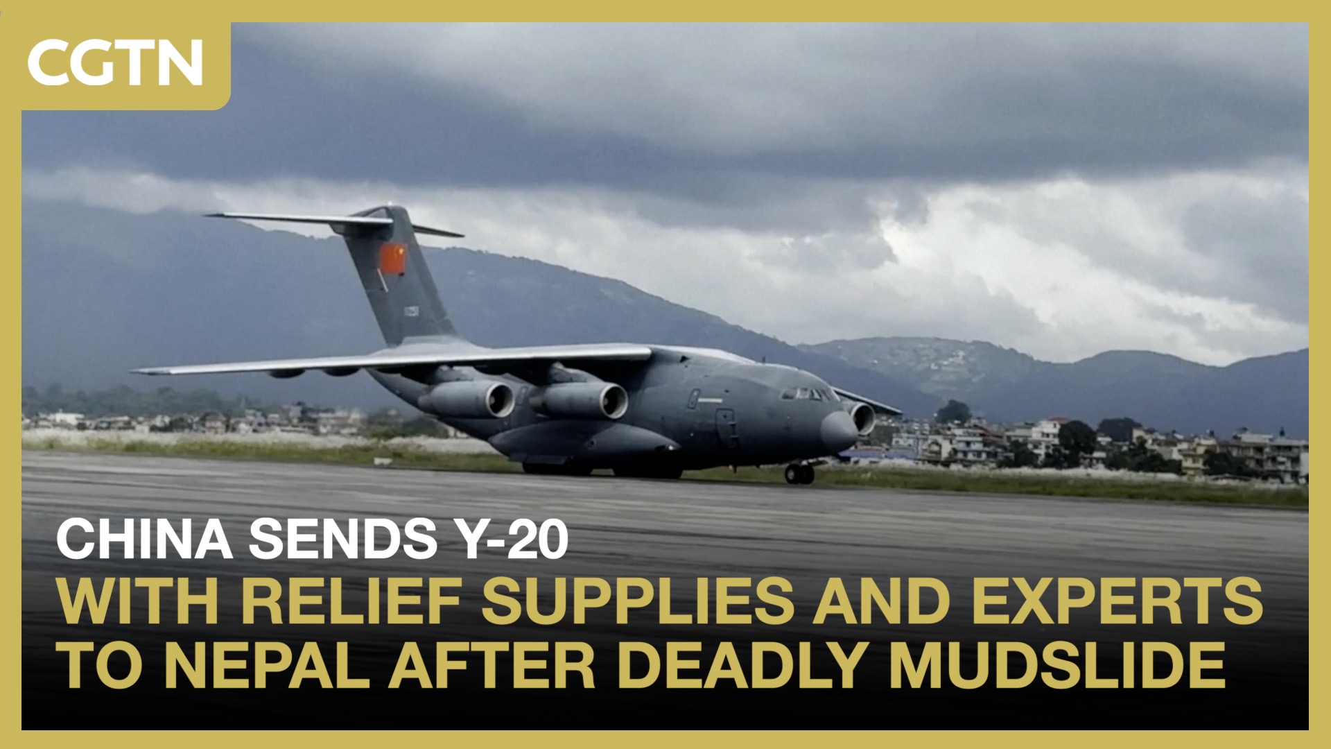 China sends Y-20 with relief supplies and experts to Nepal