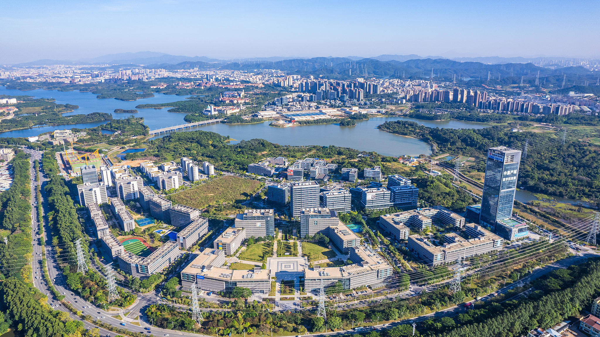 A view of a digital technology industrial park in Dongguan, Guangdong Province, China, November 29, 2024. /VCG