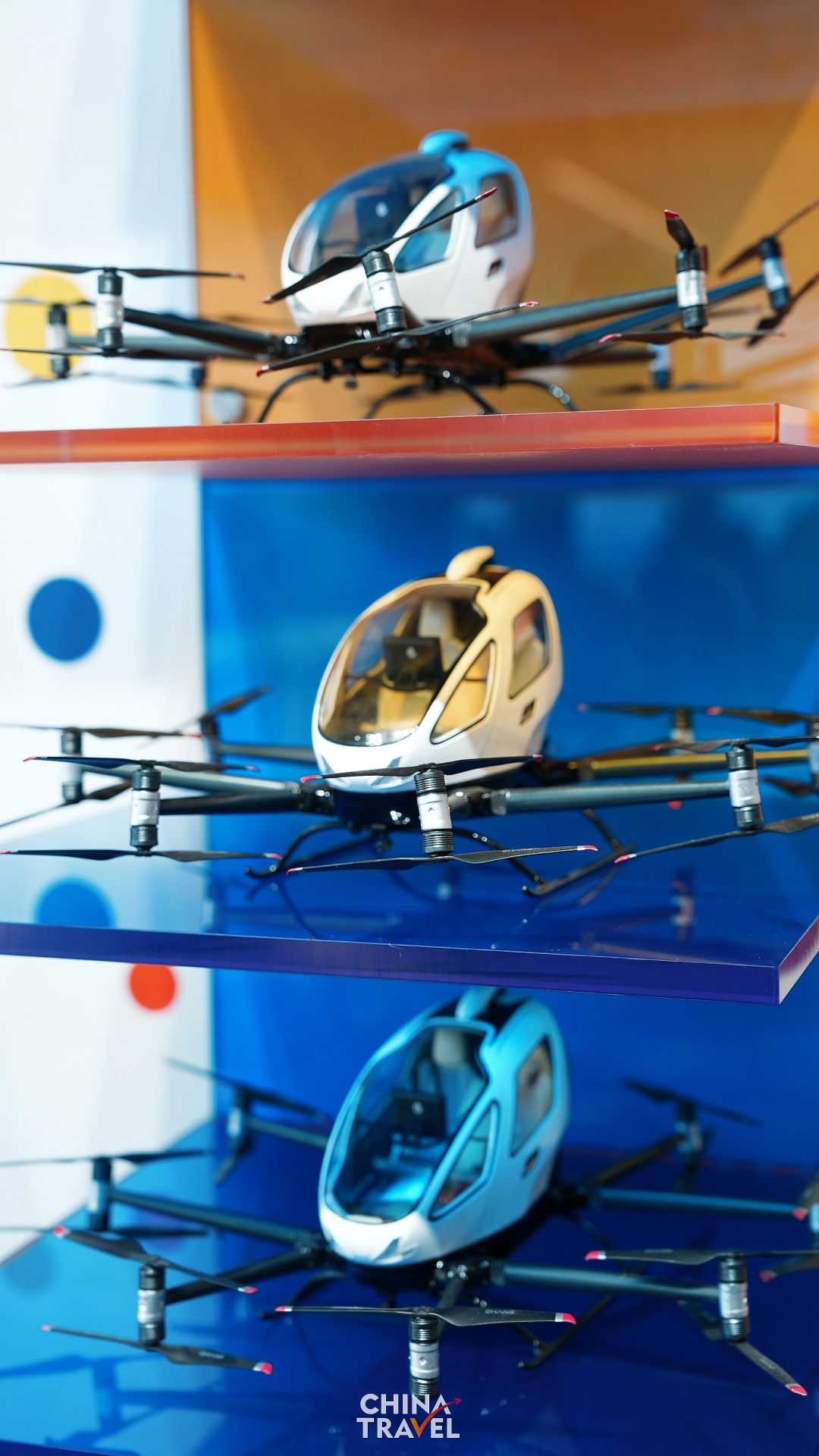 An eVTOL (electric vertical take-off and landing) service has been launched in Hefei. /CGTN