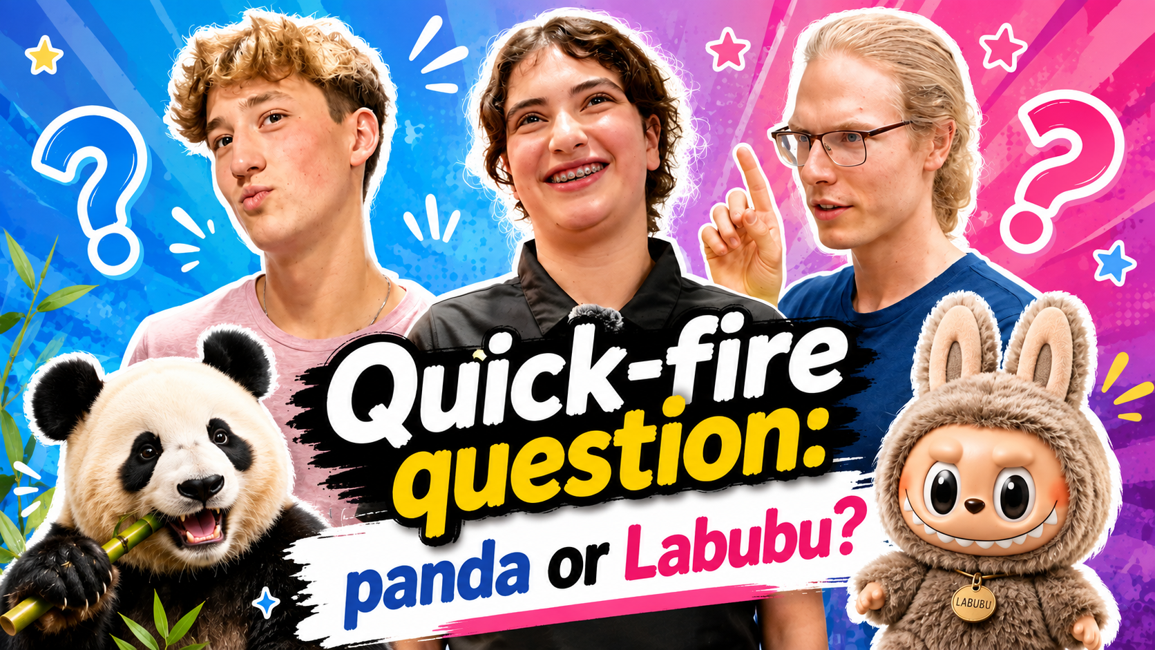 Quick-fire question: Panda or Labubu?