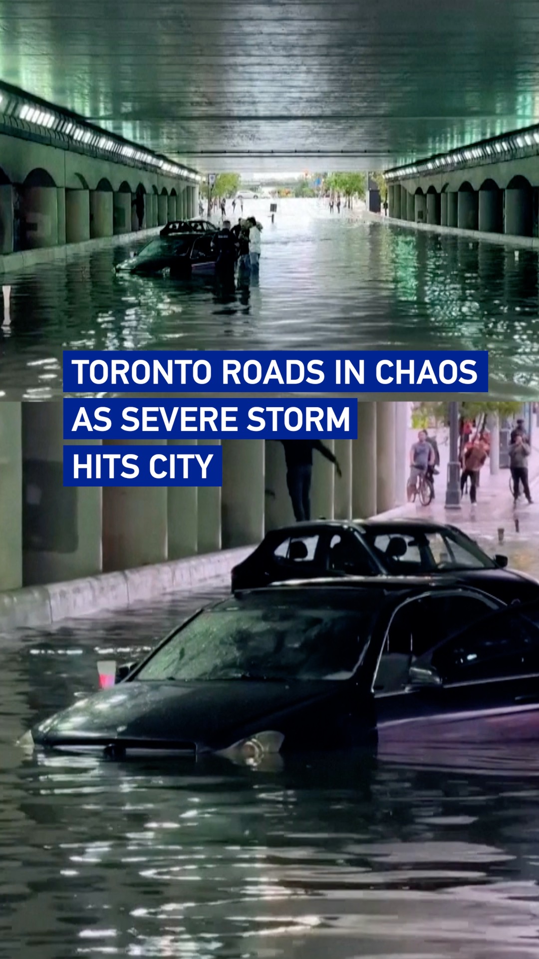 Toronto roads in chaos as severe storm hits city