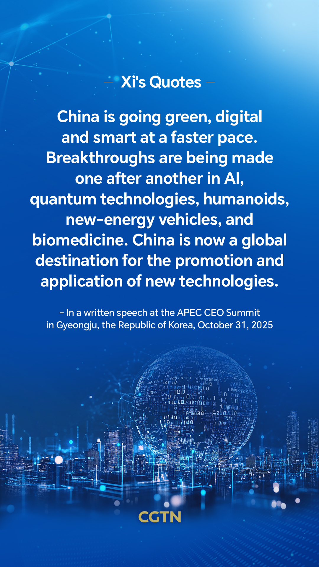 Xi Jinping's key quotes on global economic governance
