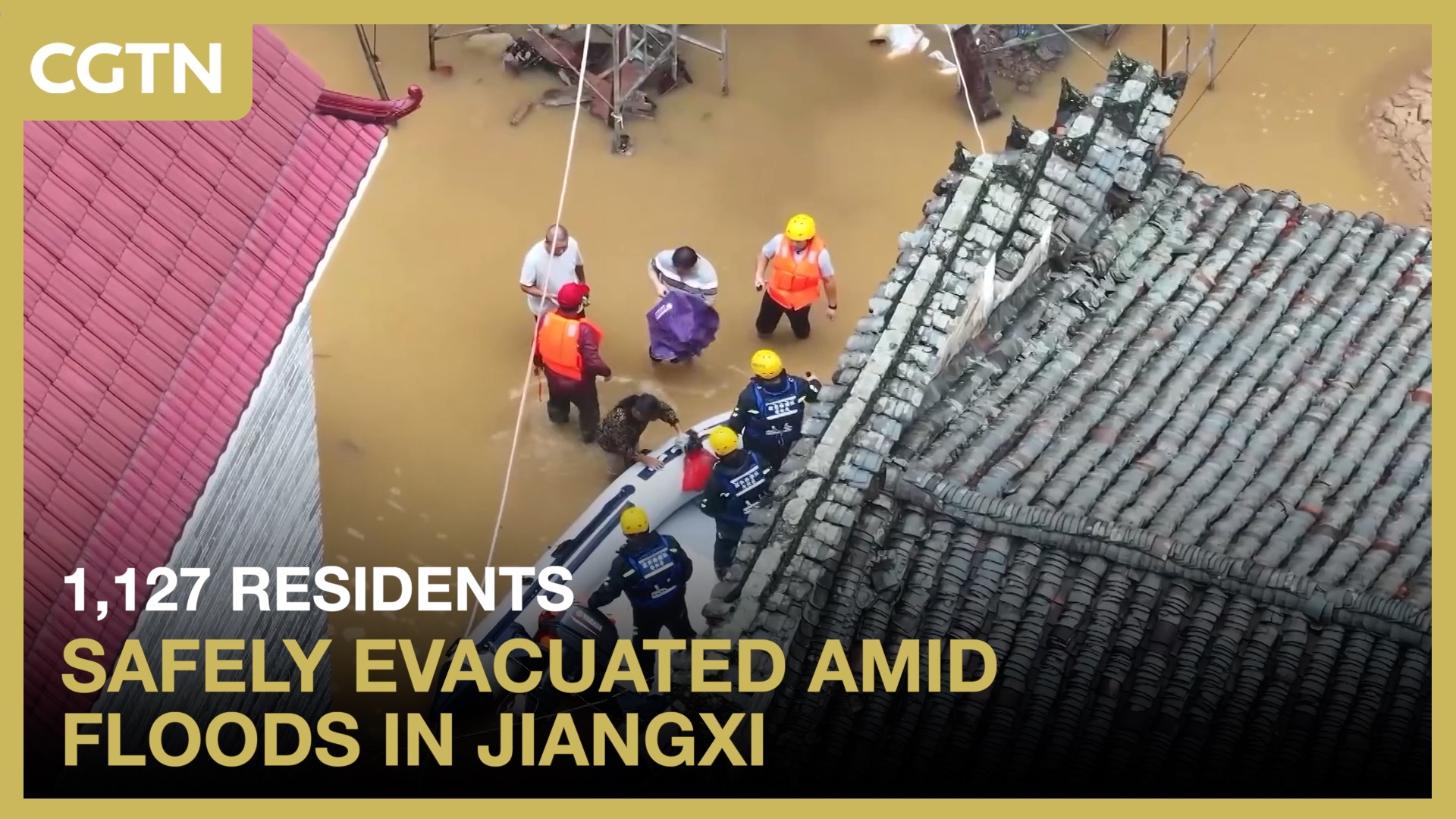 1,127 residents safely evacuated amid floods in Jiangxi