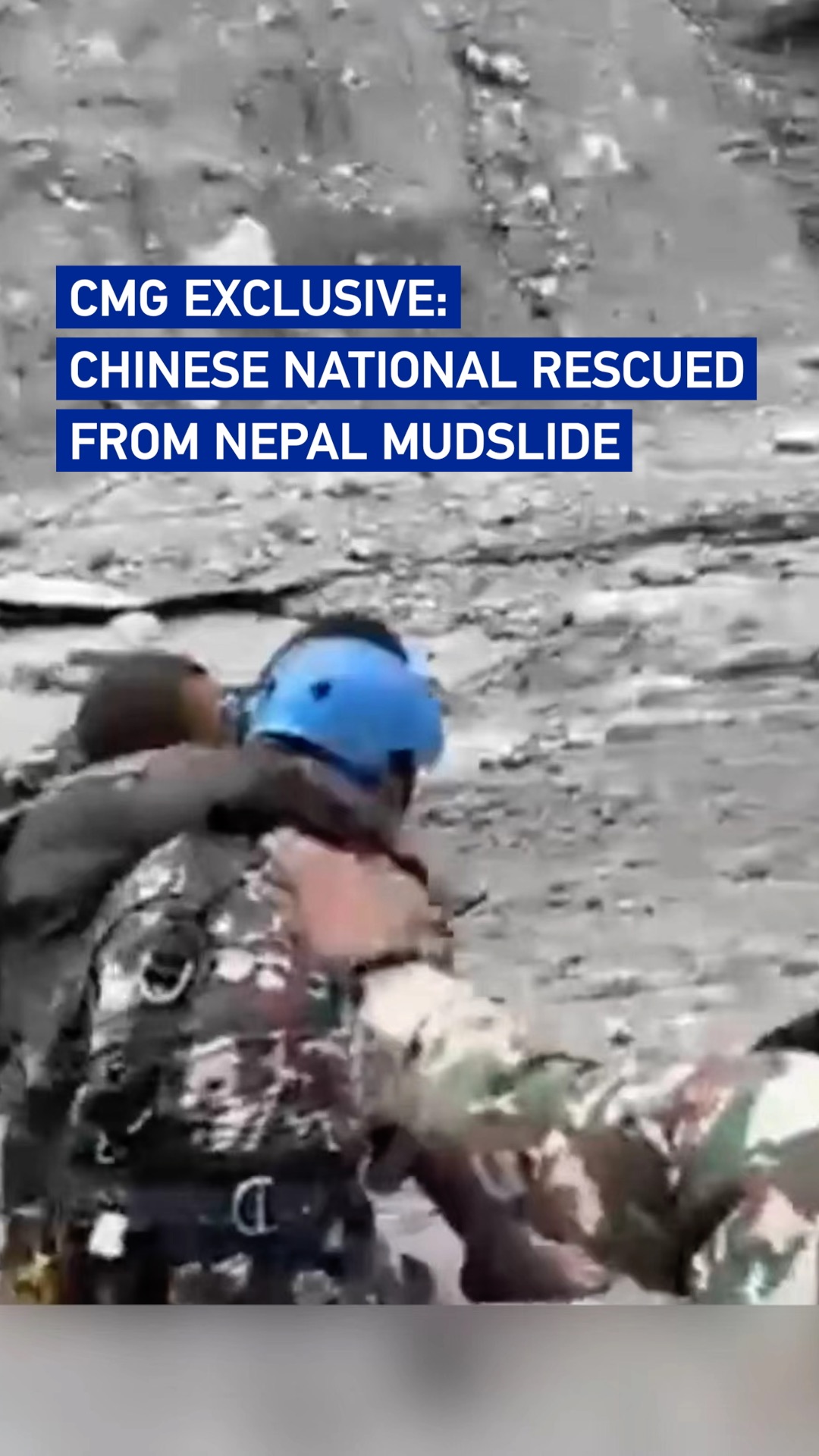 CMG exclusive: Chinese national rescued from Nepal mudslide
