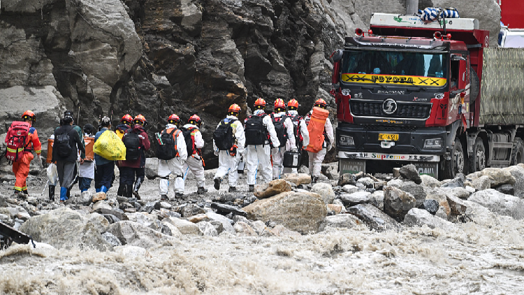 China Reopens Key Land Route for Nepal Border Mudslide Rescue Operations