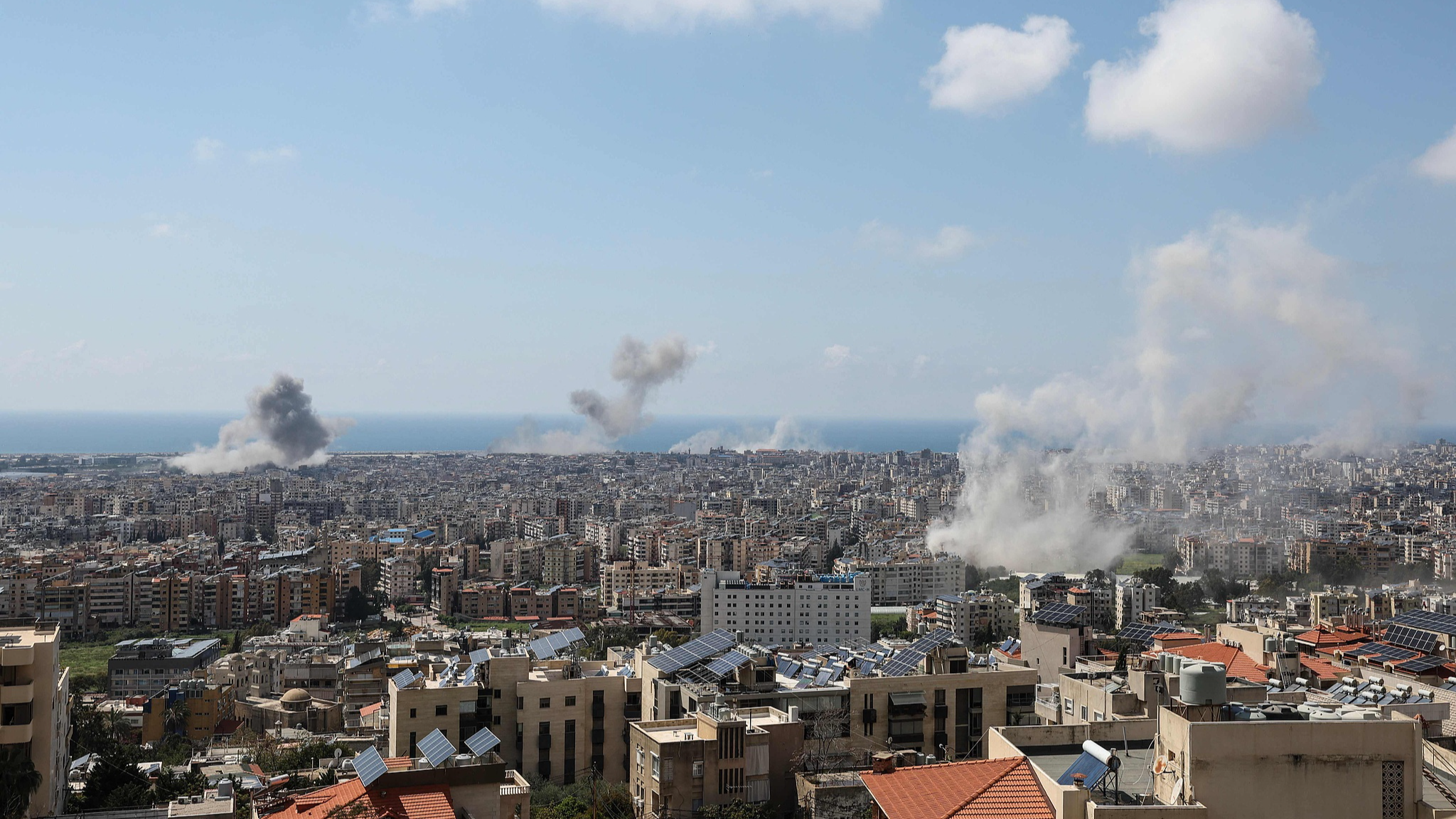 Live view of Beirut's skyline